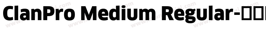 ClanPro Medium Regular字体转换